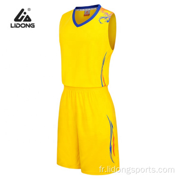 Design uniforme de basket-ball masculin